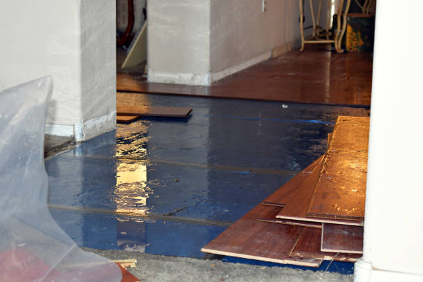 Professional Burst Pipe Cleanup technician working in Piedmont, OK